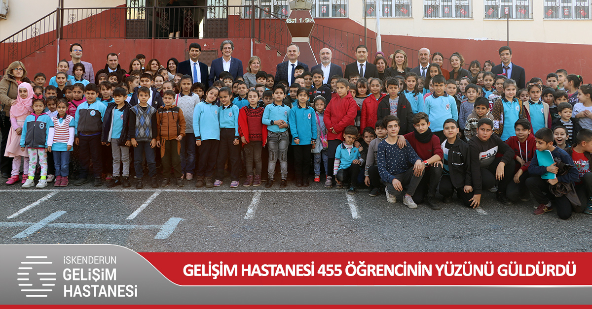 GELİŞİM HASTANESİ 455 ÖĞRENCİNİN YÜZÜNÜ GÜLDÜRDÜ