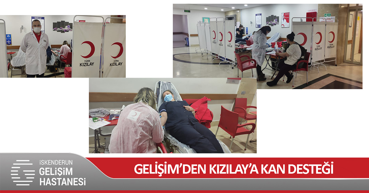 GELİŞİM HASTANESİ PERSONELİNDEN KIZILAY’A KAN DESTEĞİ