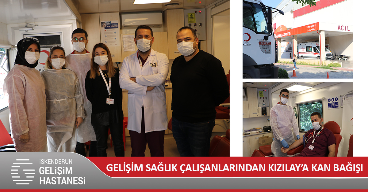 GELİŞİM SAĞLIK ÇALIŞANLARINDAN KIZILAY’A KAN BAĞIŞI