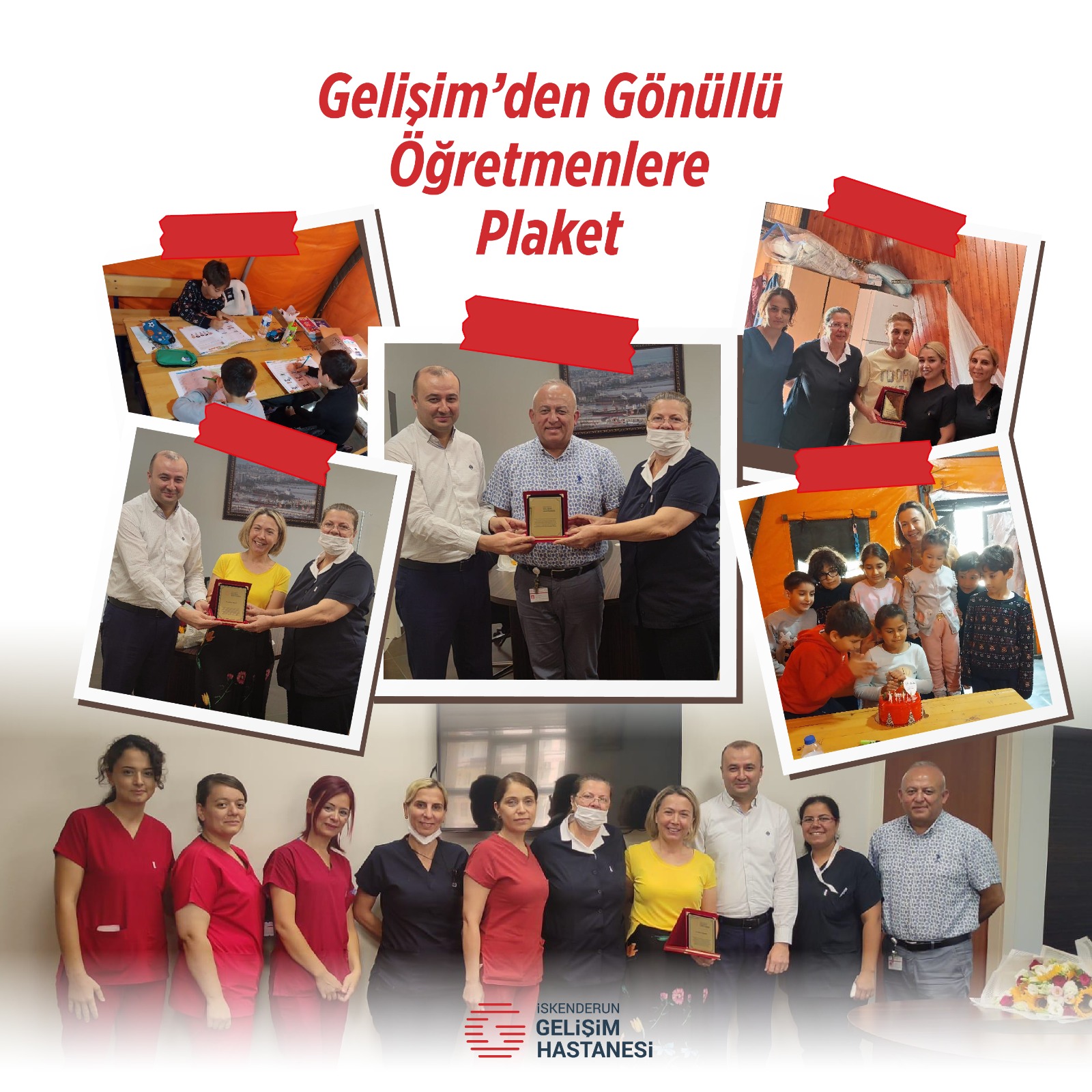 GELİŞİM’DEN GÖNÜLLÜ ÖĞRETMENLERE PLAKET