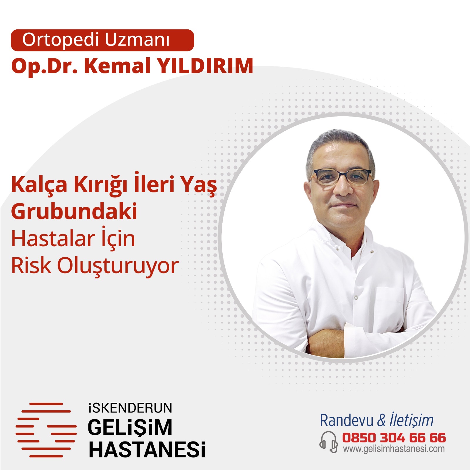 KALÇA KIRIĞI İLERİ YAŞ GRUBUNDAKİ HASTALAR İÇİN RİSK OLUŞTURUYOR!
